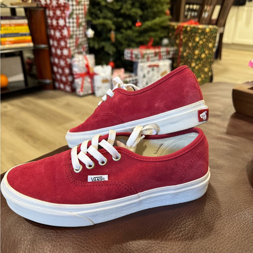EUC RED VANS Size 6 in women’s
